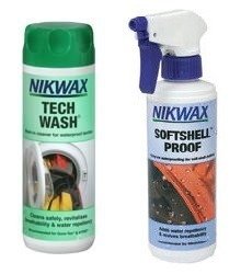 NIKWAX set Tech Wash + Softshell Proof Spray-on 2x300ml