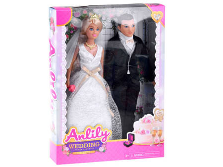 Anlily lovely bride and groom Dolls wedding wedding newlyweds ZA4307