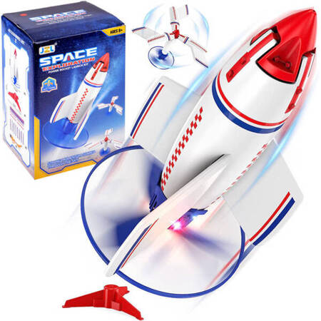 Flying disc rocket space shuttle lands ZA4330
