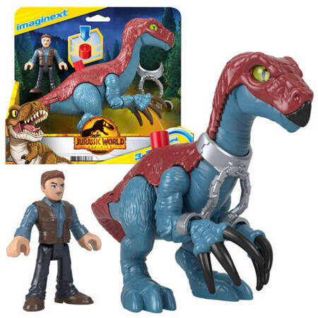 Jurassic World set Imaginext figurines Therizinosaurus + Owen ZA5096