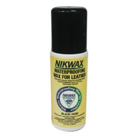 NIKWAX Waterproofing Wax for Leather 125ml with sponge black