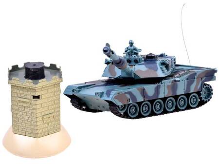 Remote controlled tank + battle bunker RC0424