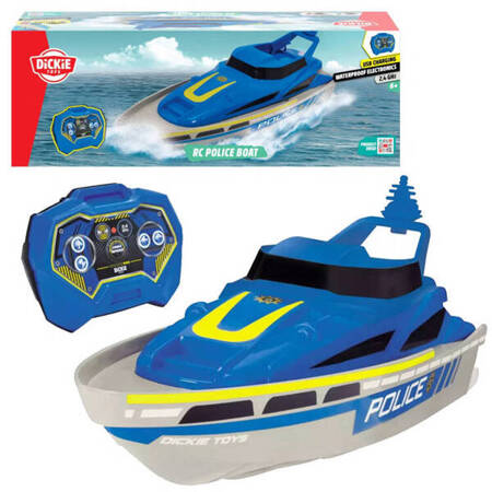 Remotely controlled RC Police Boat RC0642