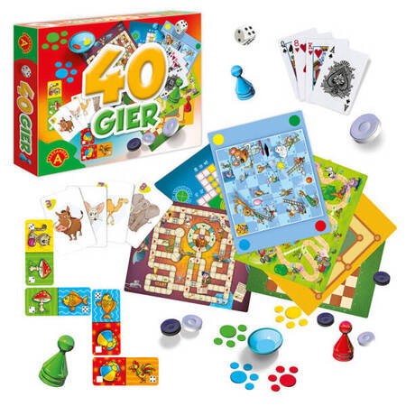 Set of 40 family board and card games GR0647