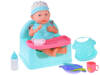 Set doll, stroller, cot, chair, bathtub ZA4781