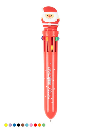 Wielokolorowy długopis Apli Kids Święty Mikołaj