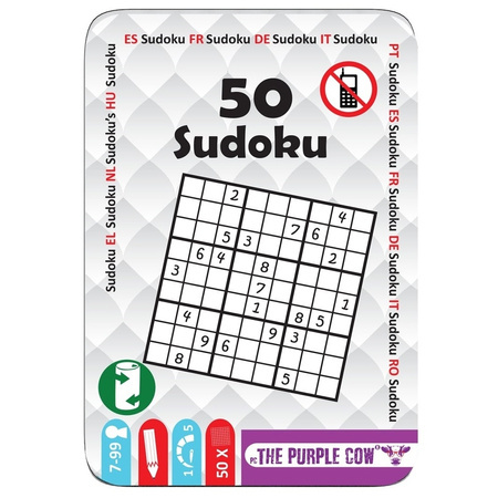PodróÅ¼ne łamigłówki The Purple Cow - 50 Sudoku