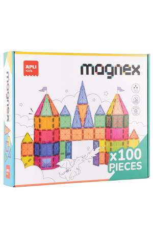 Klocki magnetyczne Magnex Apli Kids 100 el.