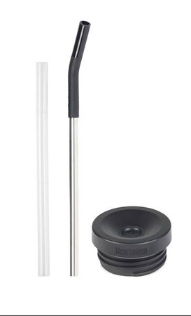KANTEEN STRAW LID SET FÜR TKWIDE, BLACK KLEAN KANTEEN