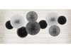 Rozety dekoracyjne Black&White, mix (1 op. / 5 szt.)
