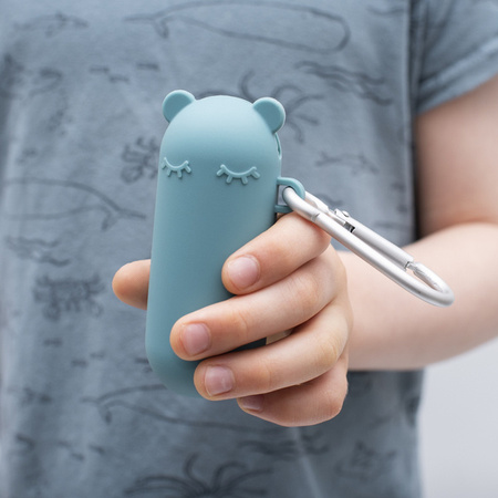 Silikonowa słomka w etui We Might Be Tiny - Mint