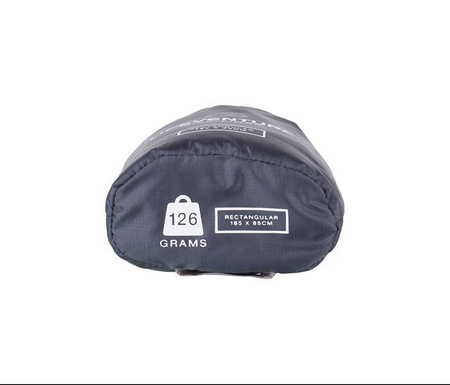 SILK SLEEPING BAG LINER, RECTANGULAR GREY LIFEVENTURE