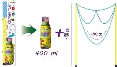 Zestaw bańkowy okulary + 400ml płynu do baniek mydlanych 