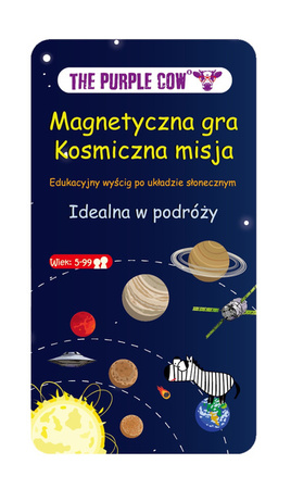 Podróżna gra magnetyczna The Purple Cow - Kosmiczna misja