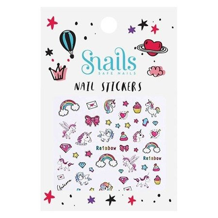 Naklejki na paznokcie dla dzieci Snails - Unicorn
