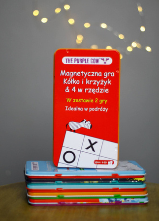 Podróżna gra magnetyczna The Purple Cow - Kółko i Krzyżyk