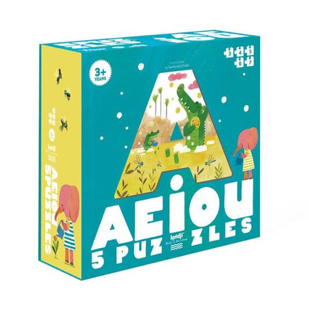 Puzzle dla dzieci, Samogłoski AEIOU | Londji®