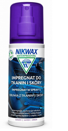 Impregnat do obuwia tkanina i skóra NIKWAX Fabric Leather Proof Spray-on 125ml