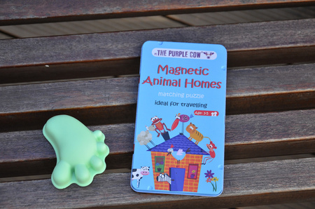 Podróżna gra magnetyczna The Purple Cow - Puzzle Zwierzęta i ich domy