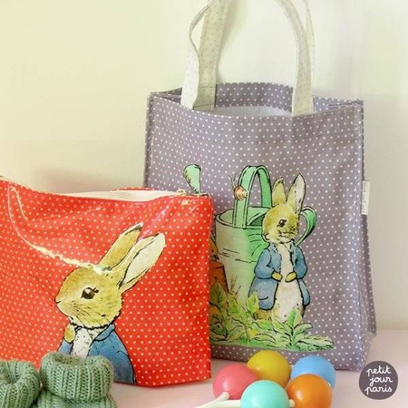 Torebka tote MINI na zakupy, seria Królik Piotruś | Petit Jour Paris®