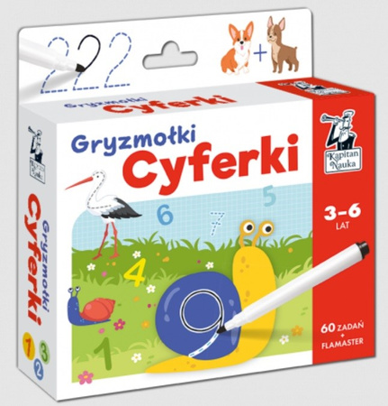 Kapitan Nauka. Gryzmołki. Cyferki 3-6 lat