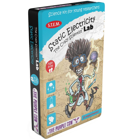 Zestaw do robienia eksperymentów The Purple Cow - ElektrycznośÄ statyczna