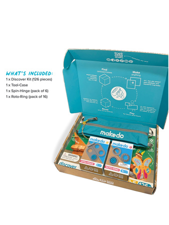 Zestaw narzędzi do konstruowania DIY Makedo - Holiday Bundle 149 el.