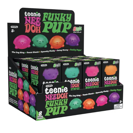 Schylling Gniotek Teenie Needoh Funky Pups (SET:12 szt) | Bigjigs Toys®