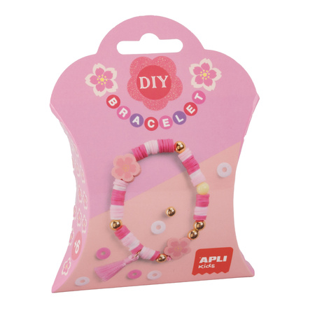 Zestaw do robienia bransoletek DIY Apli Kids - Kwiaty