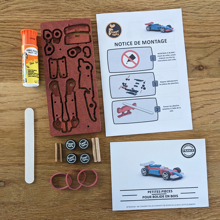 DIY Drewniany pojazd: 1 x Formuła | Croc Toys®