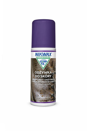 Odżywka do skóry NIKWAX Conditioner for Leather 125ml z gąbką bezbarwna