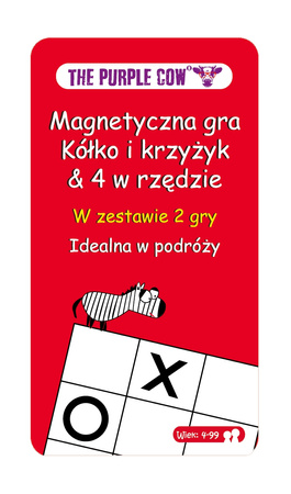 Podróżna gra magnetyczna The Purple Cow - Kółko i Krzyżyk