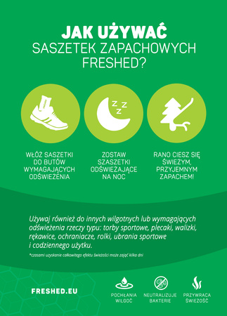 Saszetki odświeżające Freshed monstera