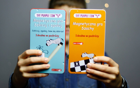 Podróżna gra magnetyczna The Purple Cow - Kółko i Krzyżyk