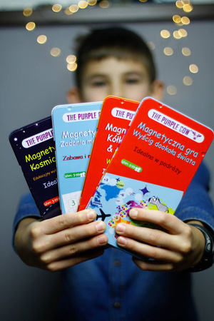 Podróżna gra magnetyczna The Purple Cow - Kółko i Krzyżyk