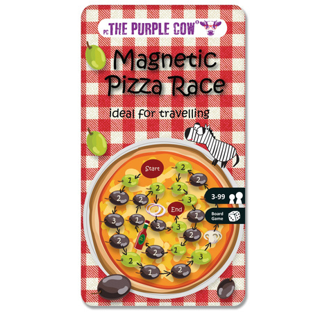 PodróÅ¼na gra magnetyczna The Purple Cow - Pizza Race
