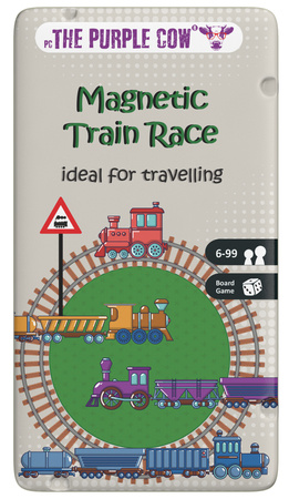 Podróżna gra magnetyczna The Purple Cow - Wyścig pociągów