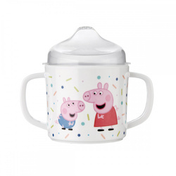 Świnka Peppa Kubek niekapek z 2 uszami | Petit Jour Paris®