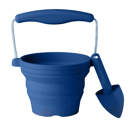 Silikonowe Wiaderko z łopatkÄ Scrunch - Granatowy