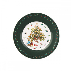 Talerz fi 20 cm Peter Rabbit Christmas Tree | Petit Jour Paris®