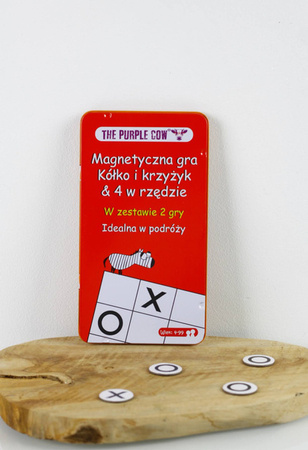 Podróżna gra magnetyczna The Purple Cow - Kółko i Krzyżyk