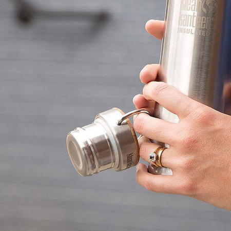 KANTEEN BAMBOO CAP, BRUSHED STAINLESS KLEAN KANTEEN