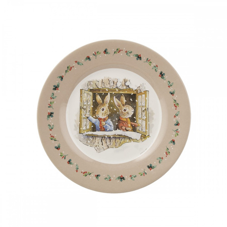 Talerz fi 20 cm Peter Rabbit Christmas Window | Petit Jour Paris®