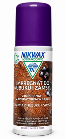 Impregnat do obuwia nubuk i welur zamsz NIKWAX Nubuk&Suede Proof 125ml z gąbką