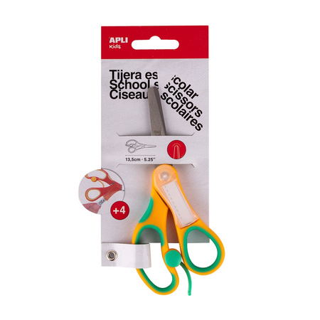 NoÅ¼yczki dla przedszkolaków Apli Kids 13 cm - Å¼ółte