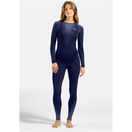 Bielizna termoaktywna z długim rękawem ODLO PERFORMANCE WARM BLACKCOMB BL TOP crew neck l/s