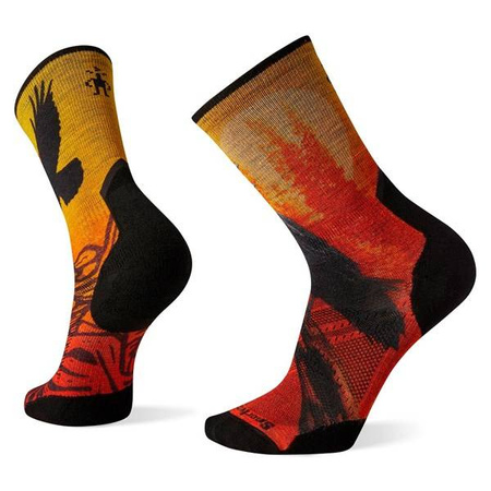 U'S ATHLETE EDITION RUN RAVEN PRINT CREW SMARTWOOL
