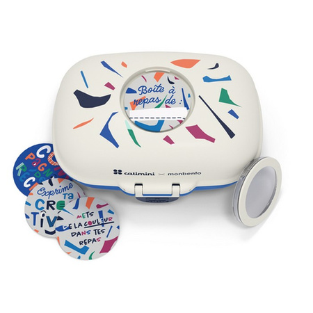 MB-Lunchbox dziecięcy Gram,Catimini Blue Terrazzo
