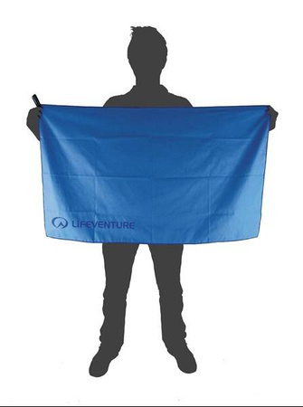 MICROFIBRE TREK TOWEL LARGE, BLUE LIFEVENTURE