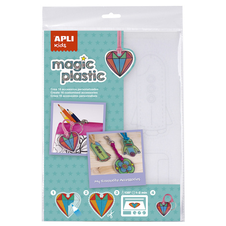 Magiczny, przezroczysty plastik Apli Kids - 4 arkusze